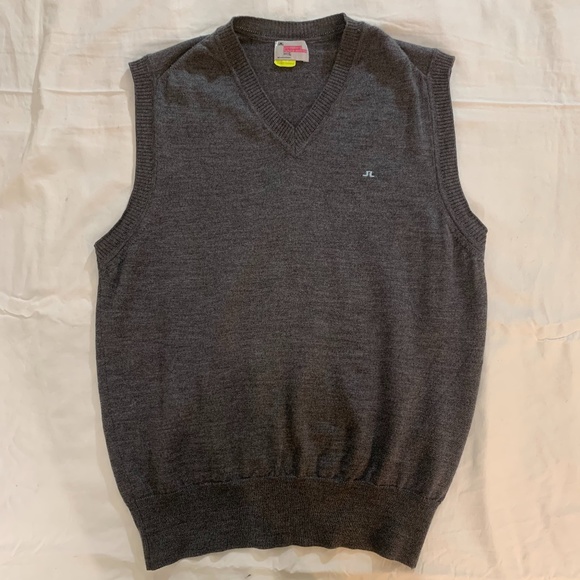 J. Lindeberg Merino Wool V Neck Sweater Vest - Picture 1 of 10